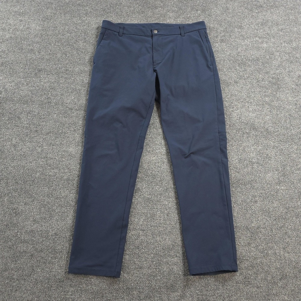 Lululemon Pants Mens 34x31 Blue Commission Pant Classic Stretch Warpstreme Chino